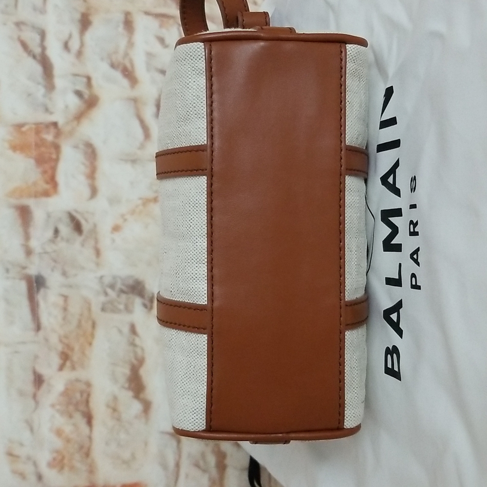 New BALMAIN B-Army Boston 20 Canvas Monogram Bag - Picture 7 of 12
